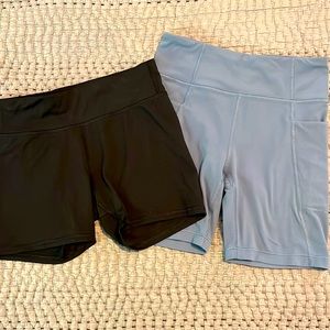 Girls athletic shorts